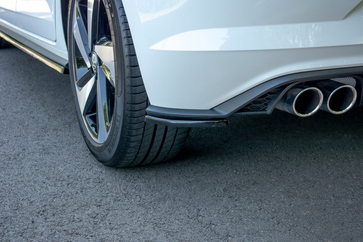 Diffusor Flaps passend für VW Polo GTI Mk6 schwarz Hochglanz