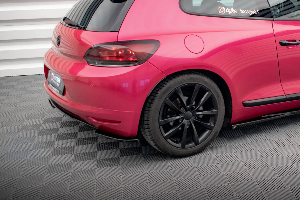 Diffusor Flaps passend für VW Scirocco Mk3 schwarz Hochglanz