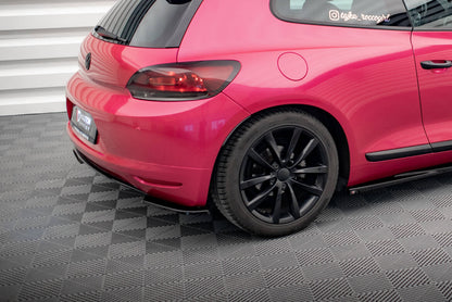 Diffusor Flaps passend für VW Scirocco Mk3 schwarz Hochglanz