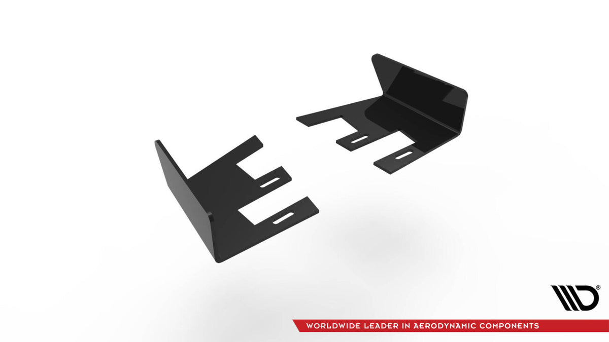 Diffusor Flaps passend für VW Scirocco R Mk3 schwarz Hochglanz
