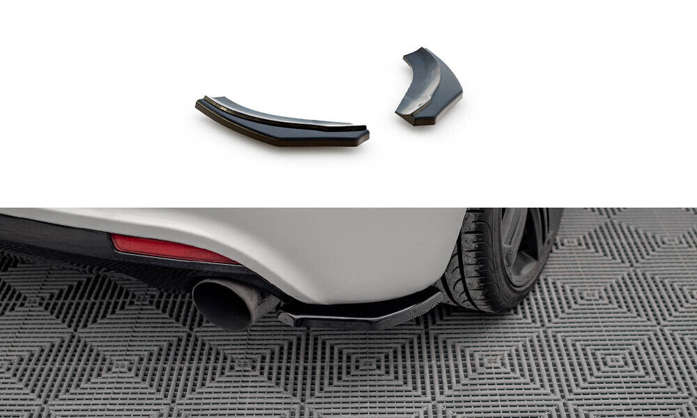 Diffusor Flaps passend für VW Scirocco R schwarz Hochglanz
