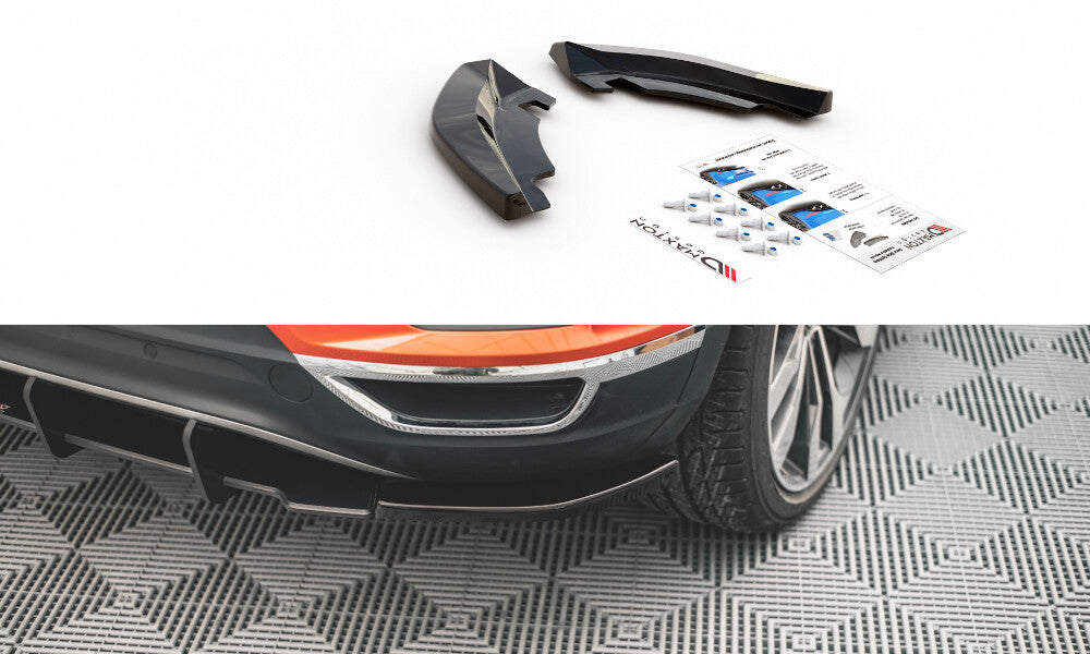 Diffusor Flaps passend für VW T-Roc Mk1 schwarz Hochglanz