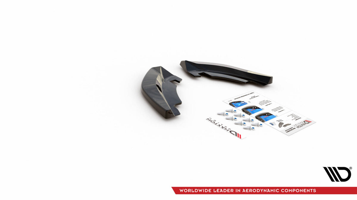 Diffusor Flaps passend für VW T-Roc Mk1 schwarz Hochglanz