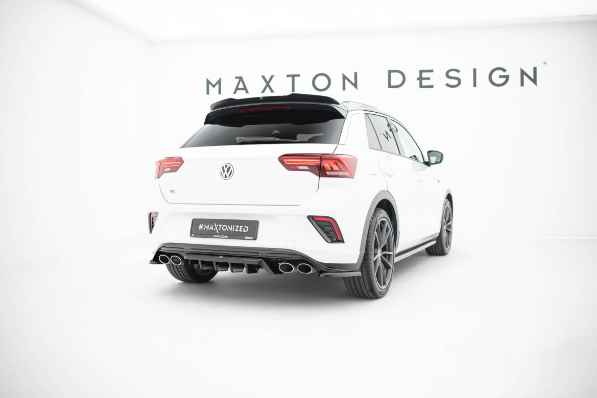 Diffusor Flaps passend für VW T-Roc R Mk1 schwarz Hochglanz