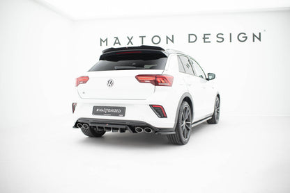 Diffusor Flaps passend für VW T-Roc R Mk1 schwarz Hochglanz