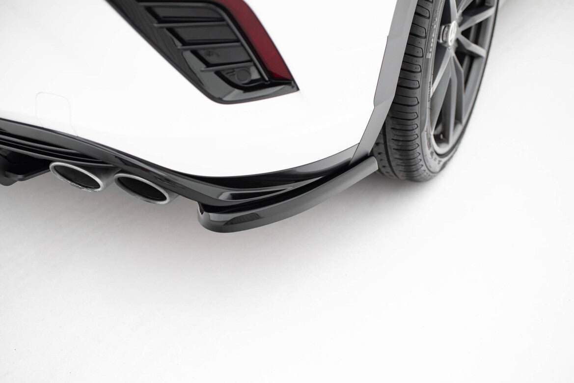 Diffusor Flaps passend für VW T-Roc R Mk1 schwarz Hochglanz