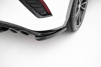 Diffusor Flaps passend für VW T-Roc R Mk1 schwarz Hochglanz