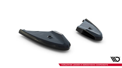 Diffusor Flaps passend für VW T-Roc R Mk1 schwarz Hochglanz