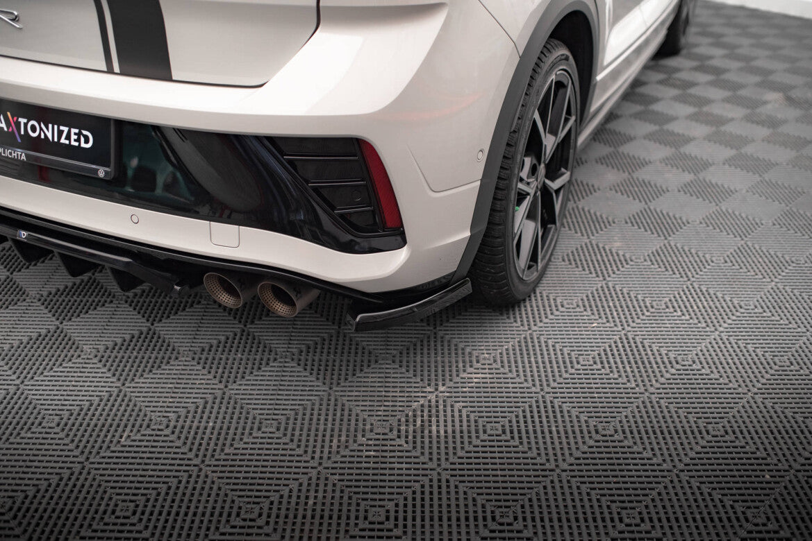 Diffusor Flaps passend für VW T-Roc R / R-Line Mk1 FL schwarz Hochglanz