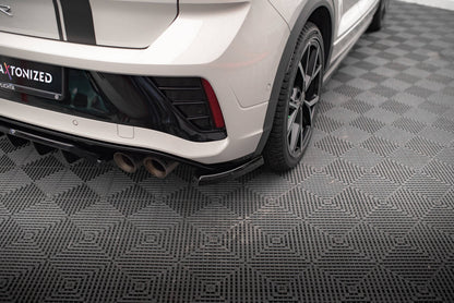 Diffusor Flaps passend für VW T-Roc R / R-Line Mk1 FL schwarz Hochglanz