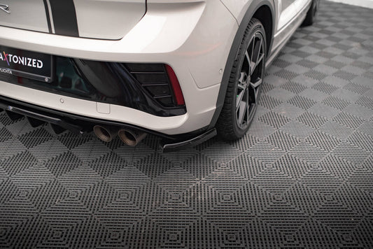 Diffusor Flaps passend für VW T-Roc R / R-Line Mk1 FL schwarz Hochglanz