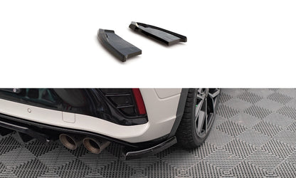 Diffusor Flaps passend für VW T-Roc R / R-Line Mk1 FL schwarz Hochglanz