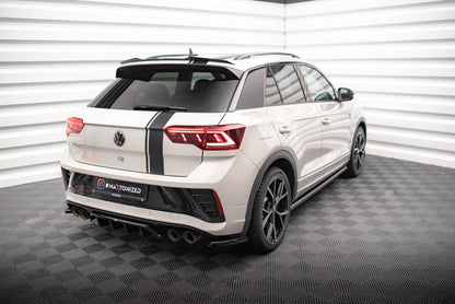 Diffusor Flaps passend für VW T-Roc R / R-Line Mk1 FL schwarz Hochglanz