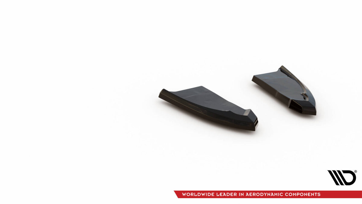 Diffusor Flaps passend für VW T-Roc R / R-Line Mk1 FL schwarz Hochglanz