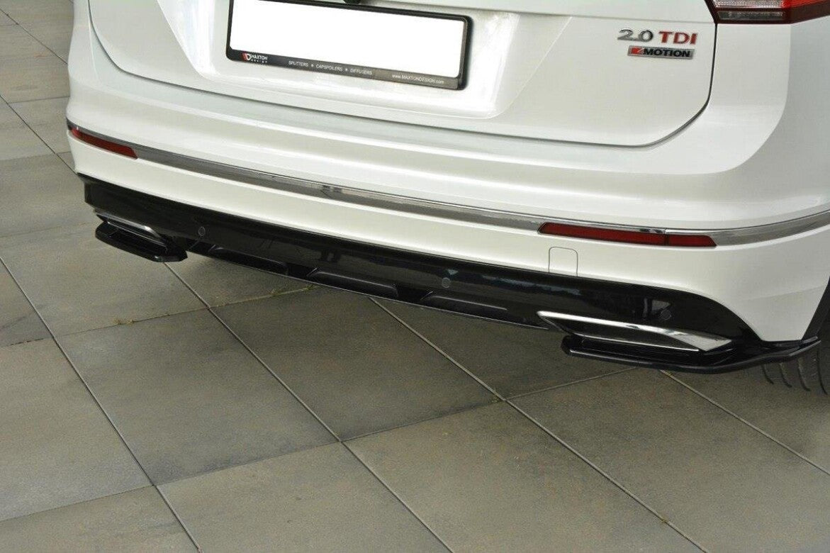 Diffusor Flaps passend für VW Tiguan Mk2 R-Line Carbon Look