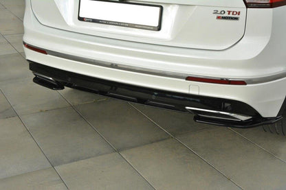 Diffusor Flaps passend für Vw Tiguan Mk2 R-Line schwarz Hochglanz