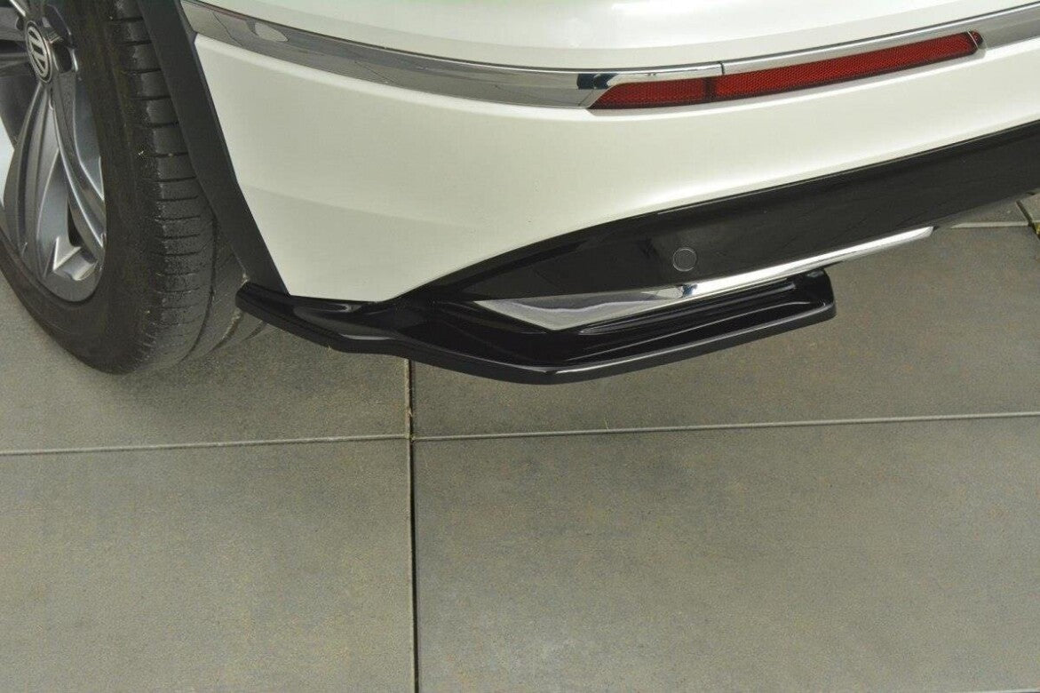 Diffusor Flaps passend für Vw Tiguan Mk2 R-Line schwarz Hochglanz