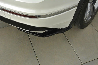 Diffusor Flaps passend für Vw Tiguan Mk2 R-Line schwarz Hochglanz