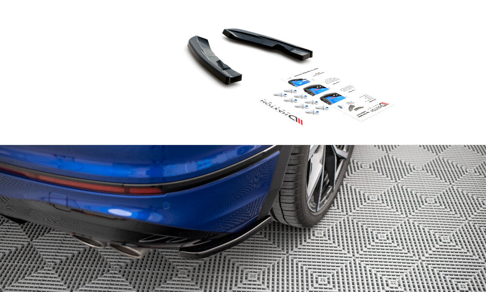 Diffusor Flaps passend für VW Tiguan R Mk2 FL schwarz Hochglanz