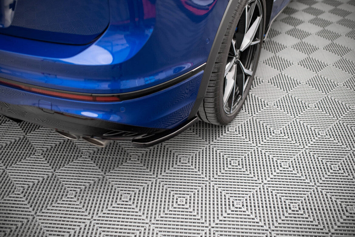 Diffusor Flaps passend für VW Tiguan R Mk2 FL schwarz Hochglanz
