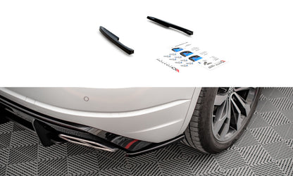 Diffusor Flaps passend für VW Touareg R-line Mk3 schwarz Hochglanz