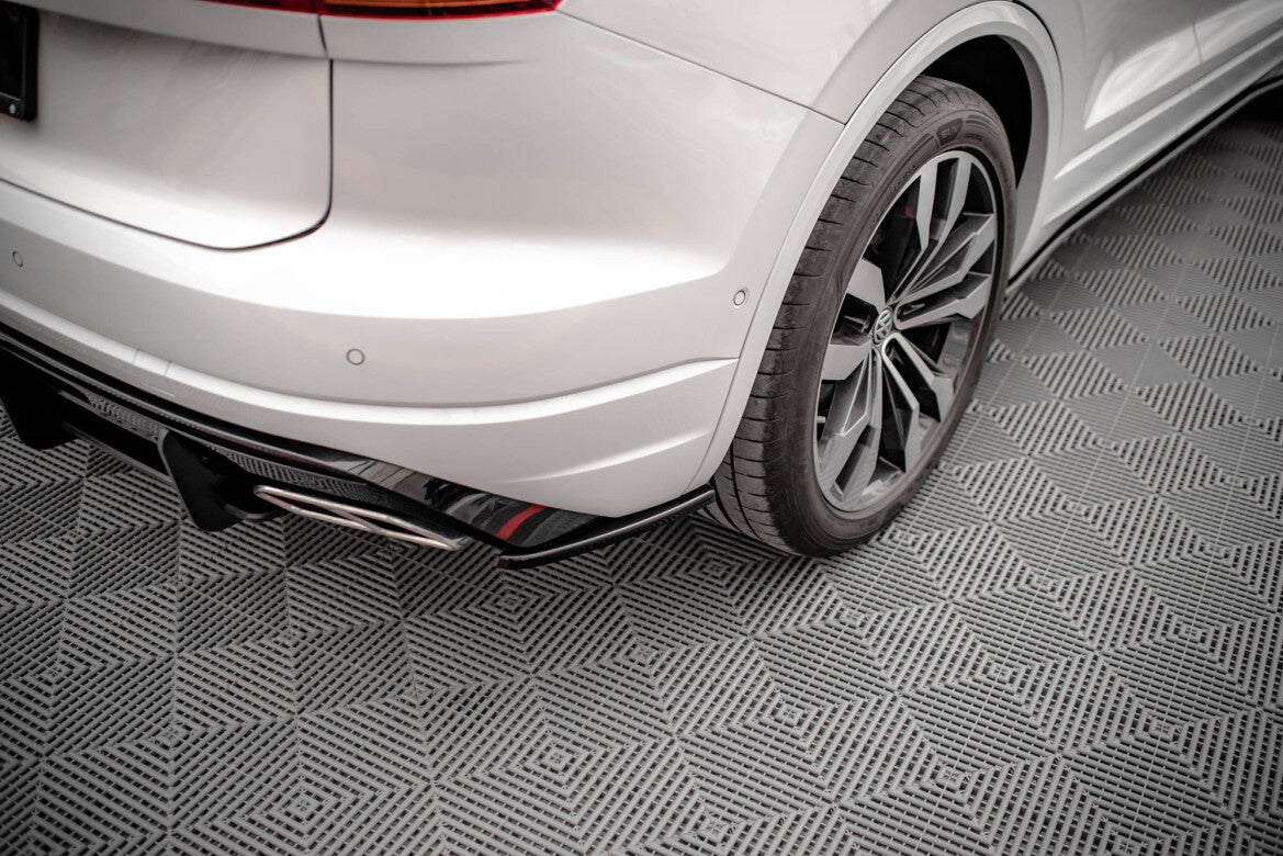 Diffusor Flaps passend für VW Touareg R-line Mk3 schwarz Hochglanz