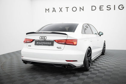 Diffusor Flaps V.1 passend für Audi A3 Limousine 8V FL schwarz Hochglanz