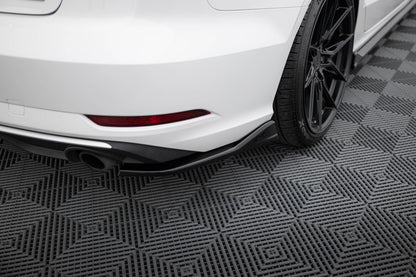 Diffusor Flaps V.1 passend für Audi A3 Limousine 8V FL schwarz Hochglanz
