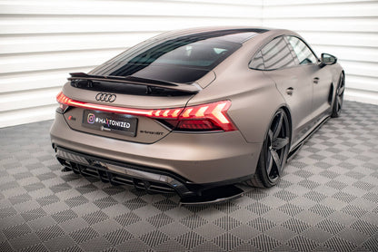 Diffusor Flaps V.1 passend für Audi e-Tron GT / RS GT Mk1 schwarz Hochglanz