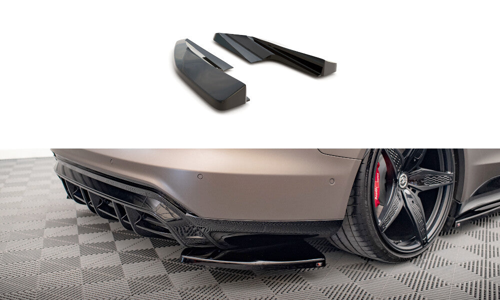 Diffusor Flaps V.1 passend für Audi e-Tron GT / RS GT Mk1 schwarz Hochglanz