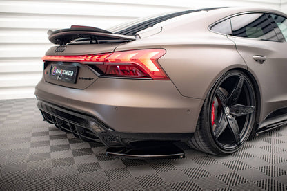 Diffusor Flaps V.1 passend für Audi e-Tron GT / RS GT Mk1 schwarz Hochglanz