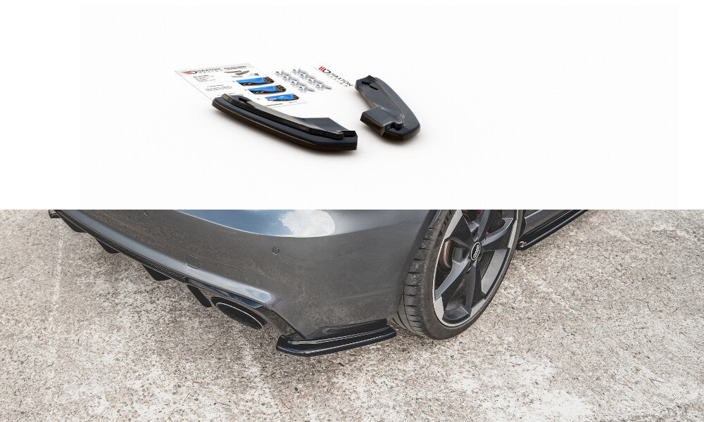 Diffusor Flaps V.1 passend für Audi RS3 8V Sportback schwarz Hochglanz