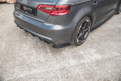 Diffusor Flaps V.1 passend für Audi RS3 8V Sportback schwarz Hochglanz