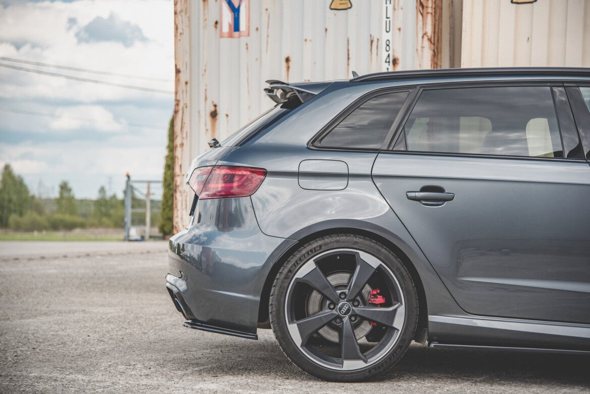 Diffusor Flaps V.1 passend für Audi RS3 8V Sportback schwarz Hochglanz