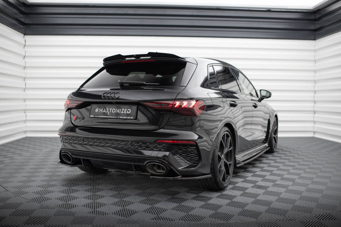 Diffusor Flaps V.1 passend für Audi RS3 Sportback 8Y schwarz Hochglanz