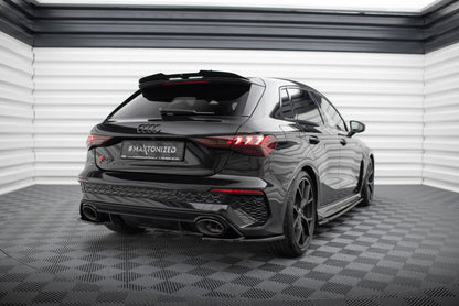 Diffusor Flaps V.1 passend für Audi RS3 Sportback 8Y schwarz Hochglanz