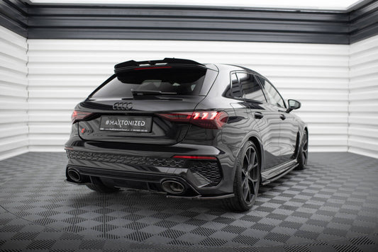 Diffusor Flaps V.1 passend für Audi RS3 Sportback 8Y schwarz Hochglanz