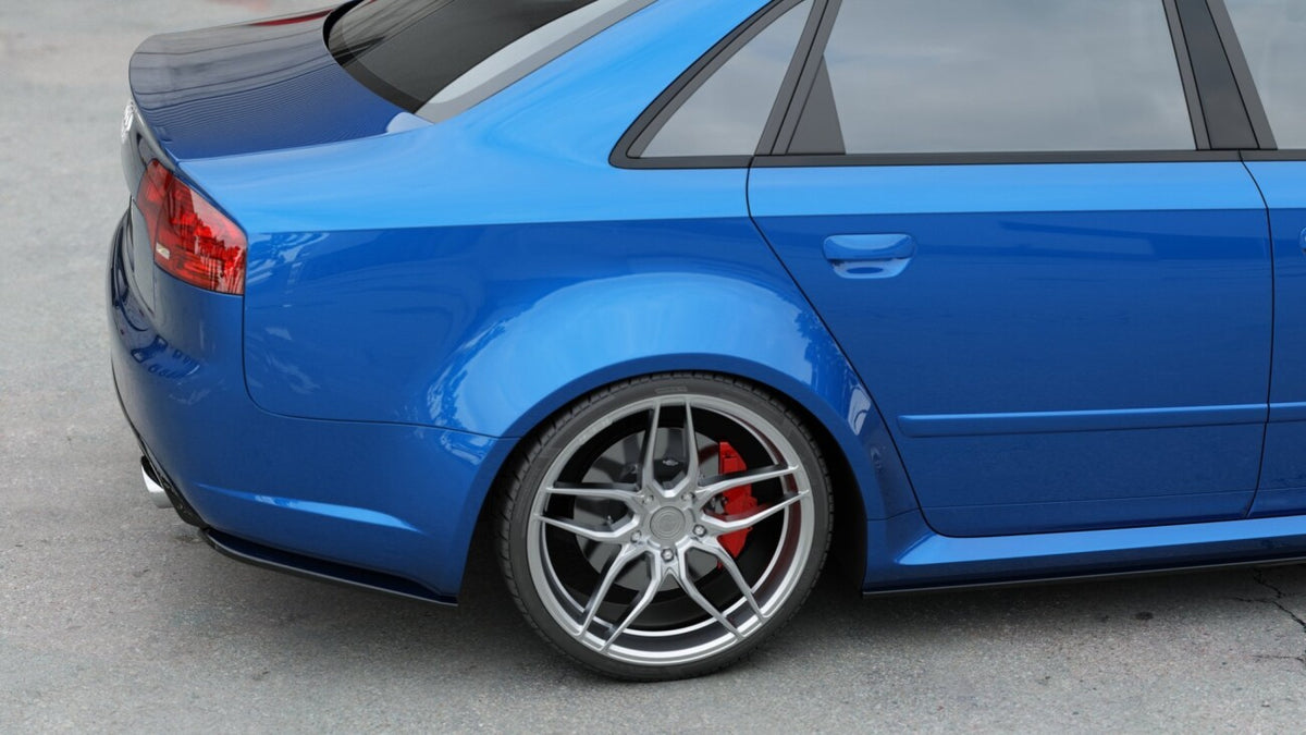 Diffusor Flaps V.1 passend für Audi RS4 Limousine B7 schwarz Hochglanz