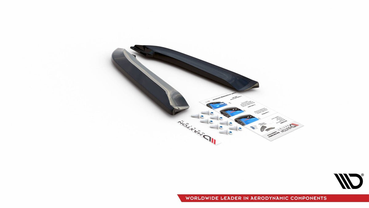 Diffusor Flaps V.1 passend für Audi RS4 Limousine B7 schwarz Hochglanz