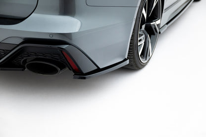 Diffusor Flaps V.1 passend für Audi RS6 C8 / C8 FL schwarz Hochglanz