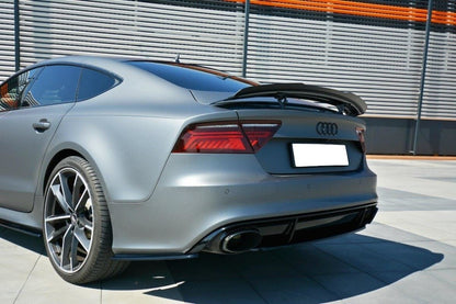 Diffusor Flaps V.1 passend für Audi RS7 C7 schwarz Hochglanz