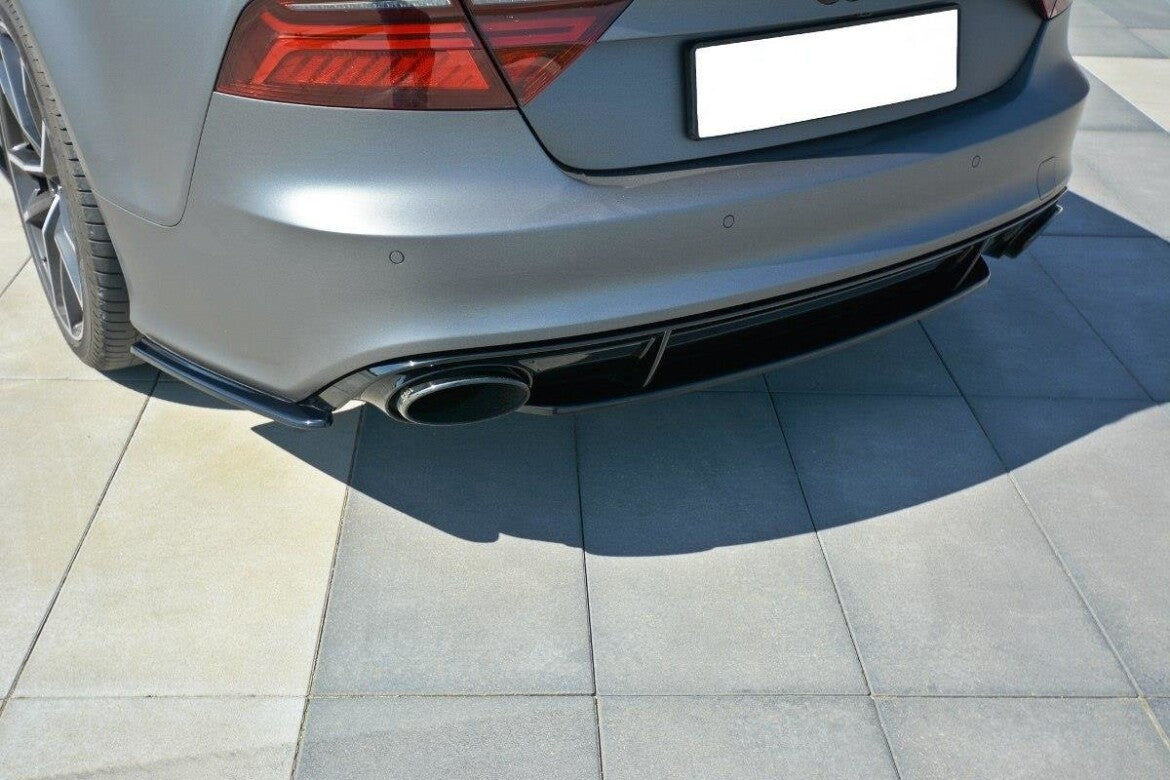 Diffusor Flaps V.1 passend für Audi RS7 C7 schwarz Hochglanz