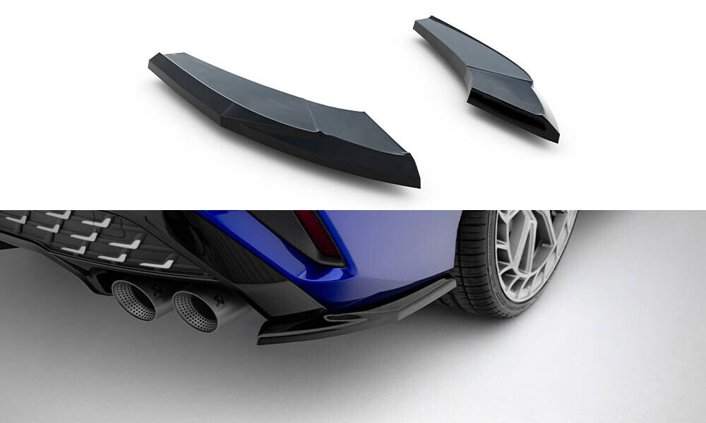Diffusor Flaps V.1 passend für Audi S3 Limousine 8Y FL schwarz Hochglanz