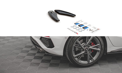 Diffusor Flaps V.1 passend für Audi S3 Sportback 8Y schwarz Hochglanz