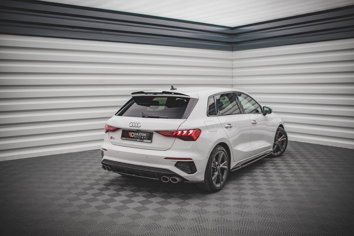 Diffusor Flaps V.1 passend für Audi S3 Sportback 8Y schwarz Hochglanz