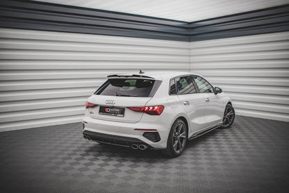 Diffusor Flaps V.1 passend für Audi S3 Sportback 8Y schwarz Hochglanz