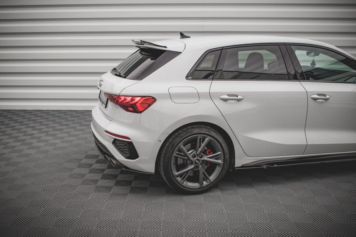 Diffusor Flaps V.1 passend für Audi S3 Sportback 8Y schwarz Hochglanz