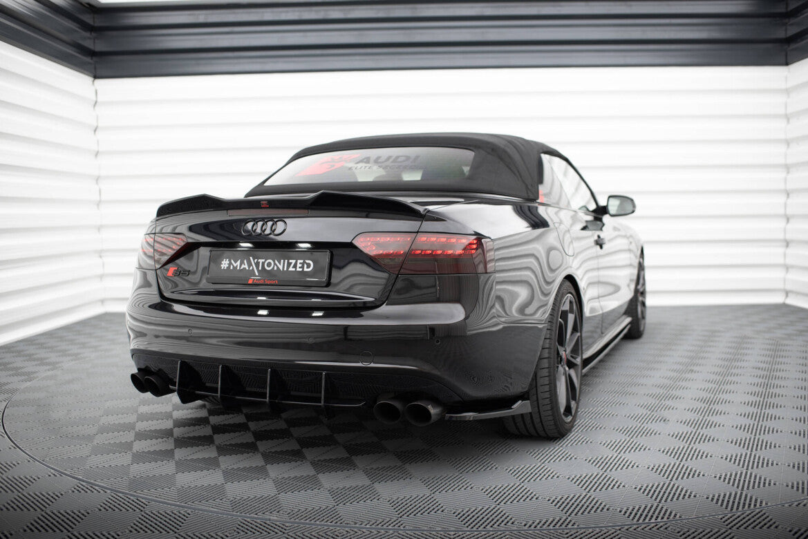 Diffusor Flaps V.1 passend für Audi S5 / A5 S-Line Coupe / Cabriolet 8T schwarz Hochglanz