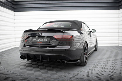 Diffusor Flaps V.1 passend für Audi S5 / A5 S-Line Coupe / Cabriolet 8T schwarz Hochglanz