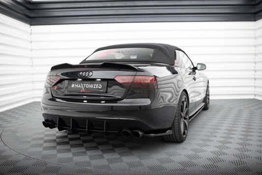 Diffusor Flaps V.1 passend für Audi S5 / A5 S-Line Coupe / Cabriolet 8T schwarz Hochglanz
